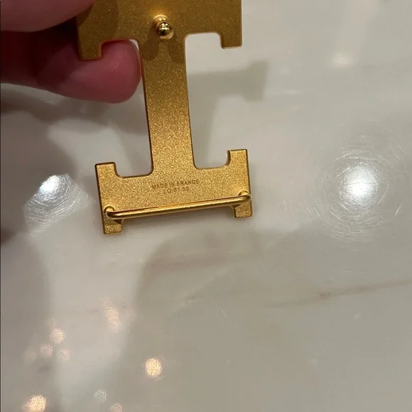 * HERMES* Gold H Belt Buckle